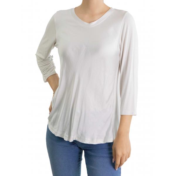 Maglia in raso girocollo 